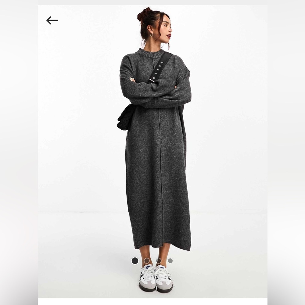 Women's Gray Maxi Skirt